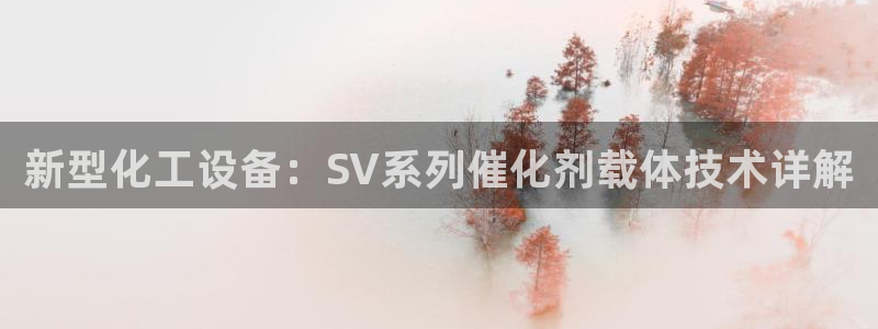 新宝GG平台电话：新型化工设备：SV系列催化剂载体技术详解