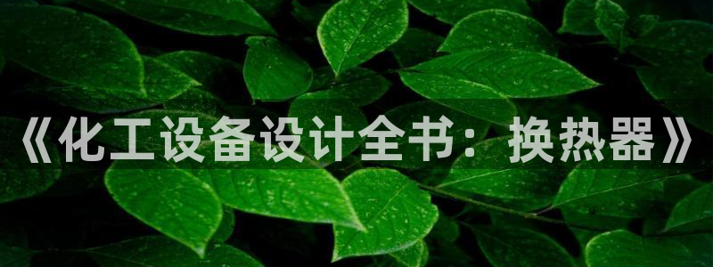 新宝gg娱乐创造奇迹登录官网：《化工设备设计全书：