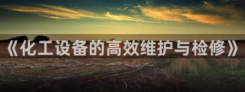 新宝GG平台德711.112如何处理：《化工设备的